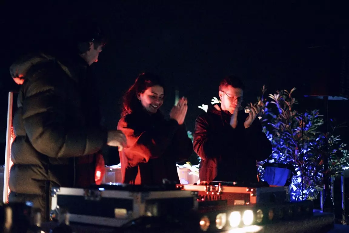 Partybilder Silvester auf dem Dach am 31.12.2023