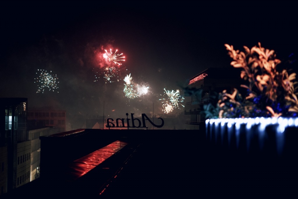 Silvester auf dem Dach