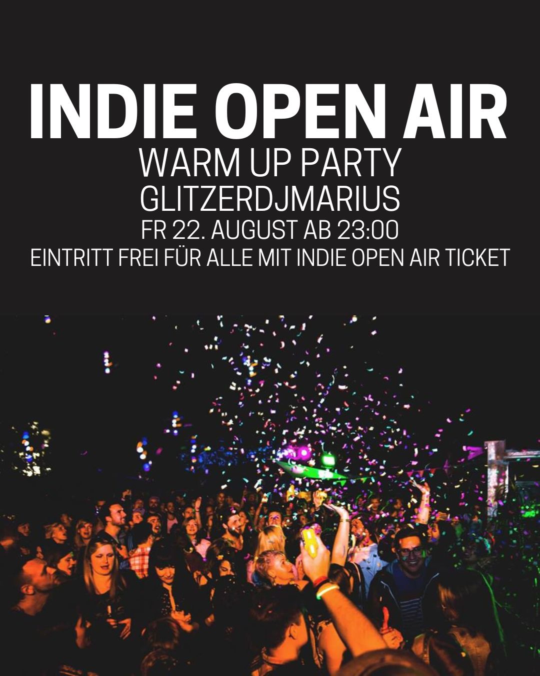 INDIE OPEN AIR WARM UP PARTY